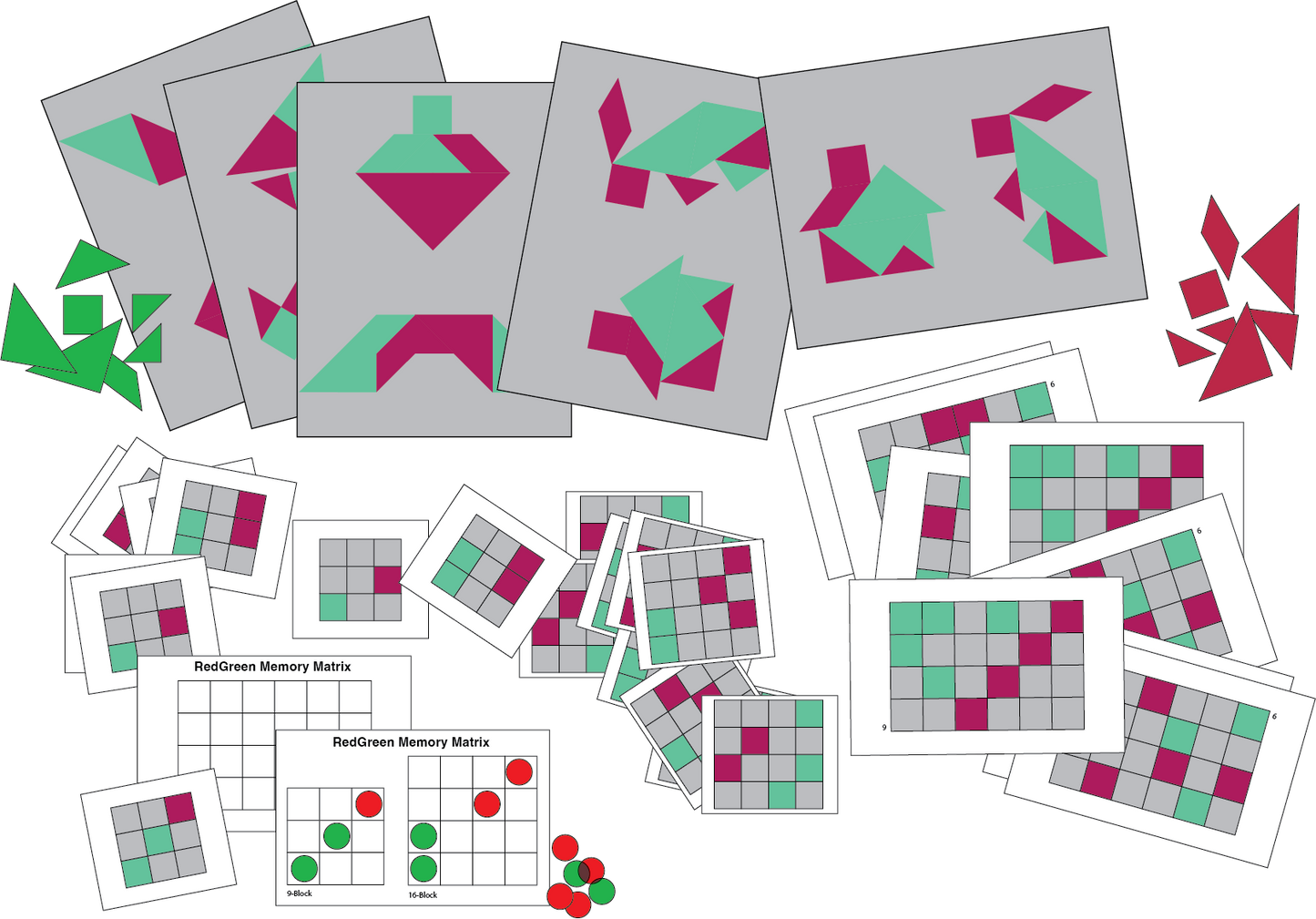 E. Matrix & Tangram Set